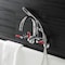 Aqua Vintage AE8151DKL 7-Inch Adjustable Wall Mount Clawfoot Tub Faucet, Polished Chrome AE8151DKL - alternate 2